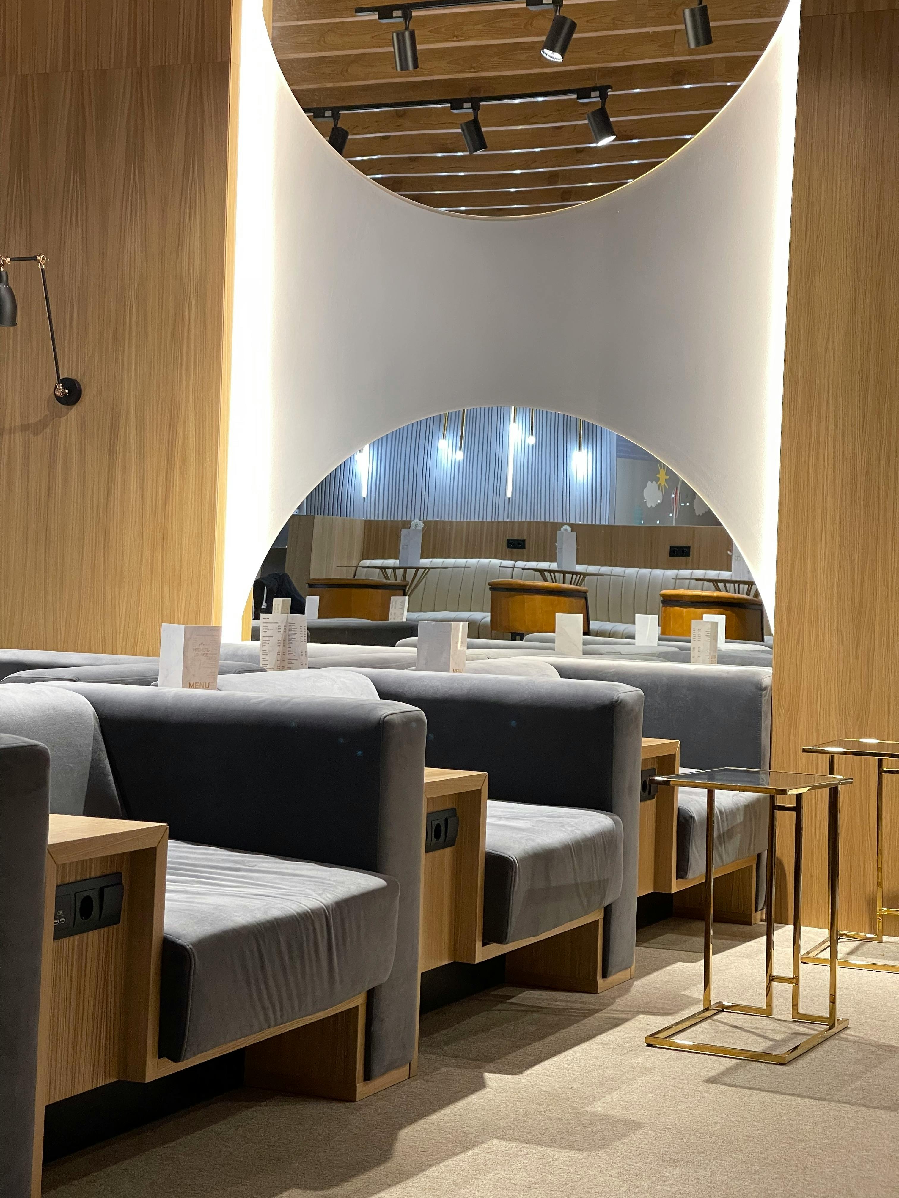 Exclusieve VIP lounge op een privé luchthaven terminal